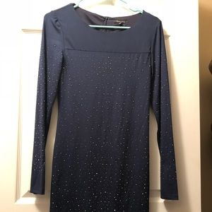 Navy long sleeve dress